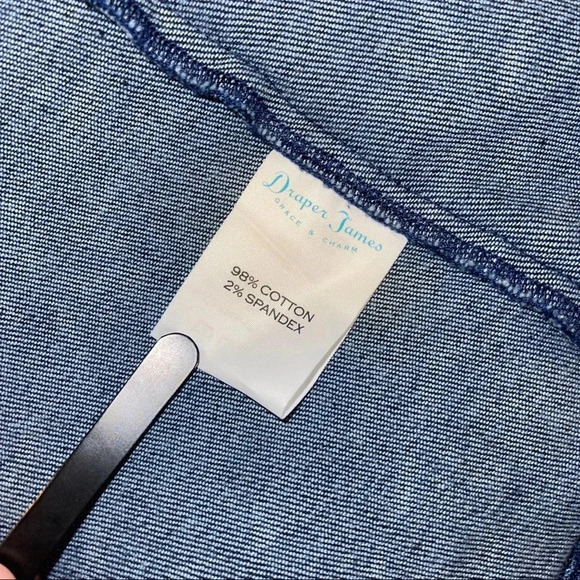 Draper James Floral Denim Blazer - NWT - Reese Witherspoon Preppy Jacket - Picture 8 of 10